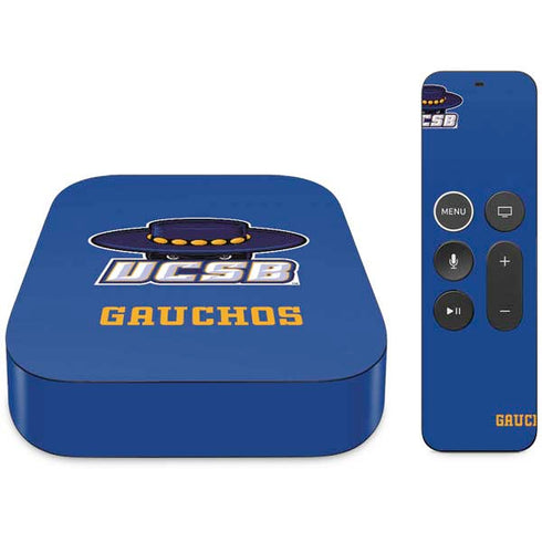 University of California-Santa Barbara UCSB Gauchos Blue Apple TV Skin